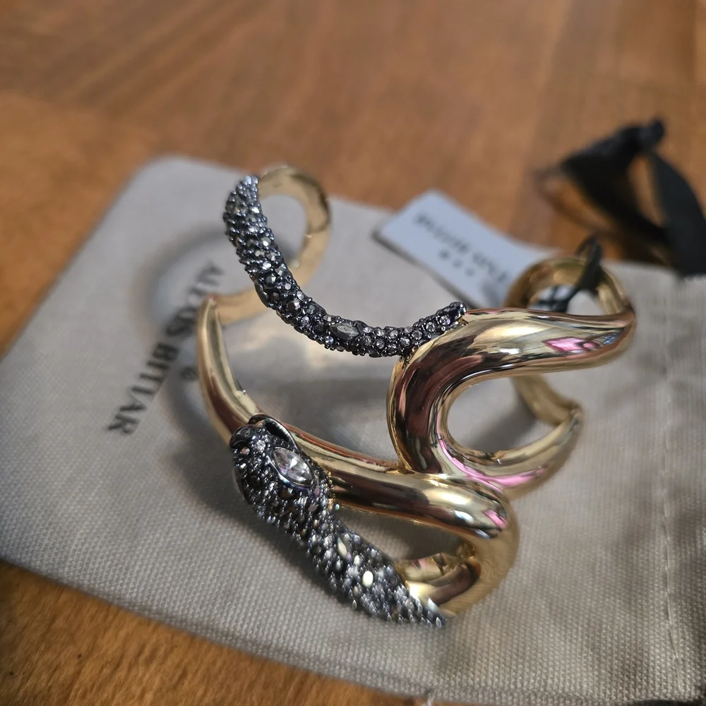 Alexis Bittar Gold and Silver Snake Bracelet - Picture 1 of 7